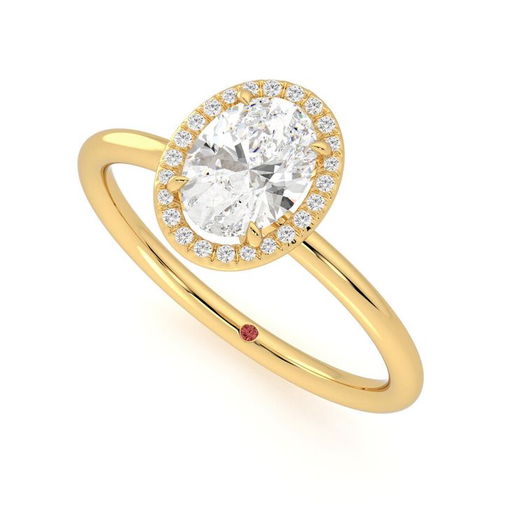 Taylor & Hart Dove Oval Engagement Ring 0