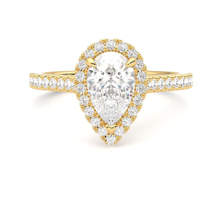 Taylor & Hart Allure Pear Engagement Ring 0