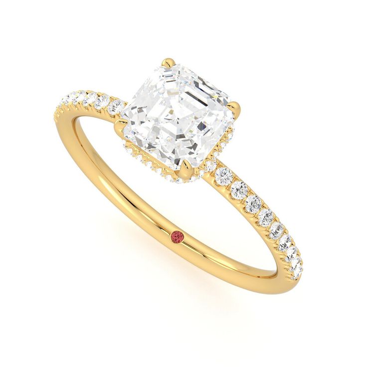 Taylor & Hart Thyme Asscher Engagement Ring 0