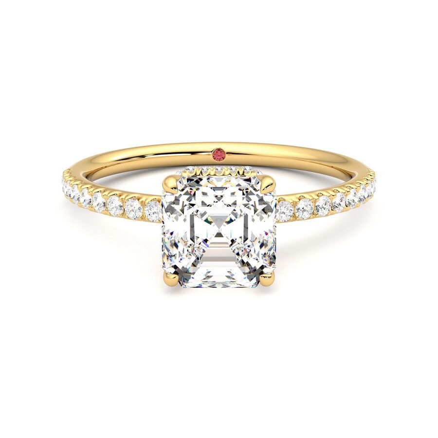 Taylor & Hart Thyme Asscher Engagement Ring 0