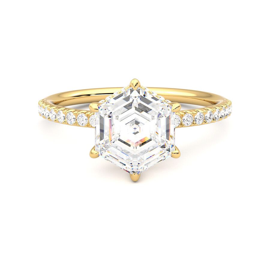 Taylor & Hart Thyme Hexagonal Engagement Ring 2