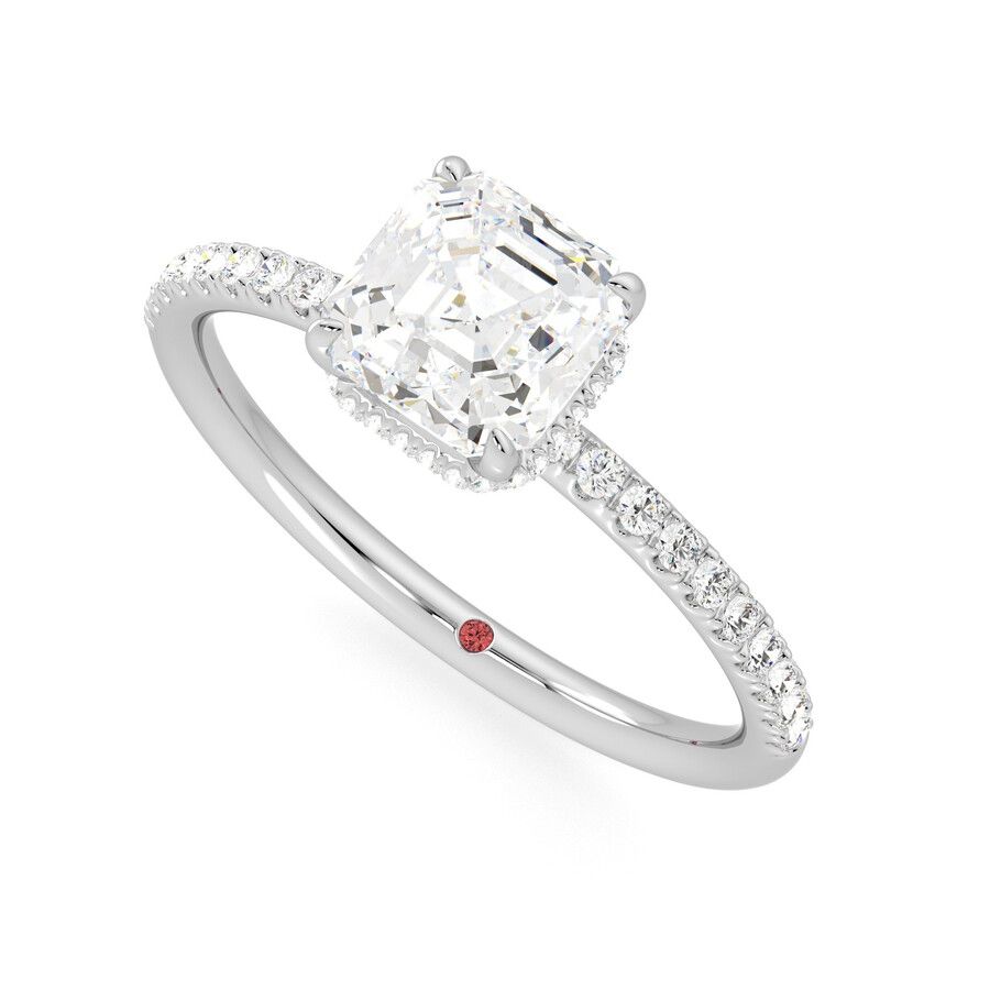 Taylor & Hart Thyme Asscher Engagement Ring 0