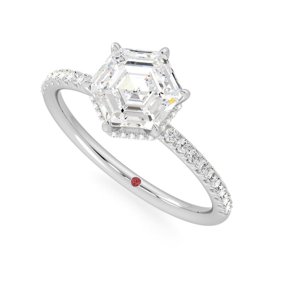 Taylor & Hart Thyme Hexagonal Engagement Ring 0