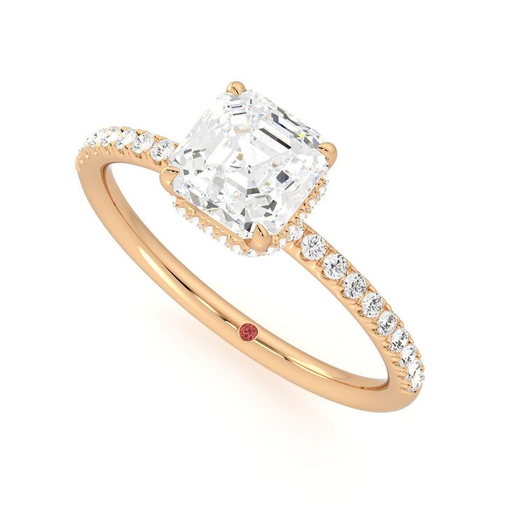 Taylor & Hart Thyme Asscher Engagement Ring 0