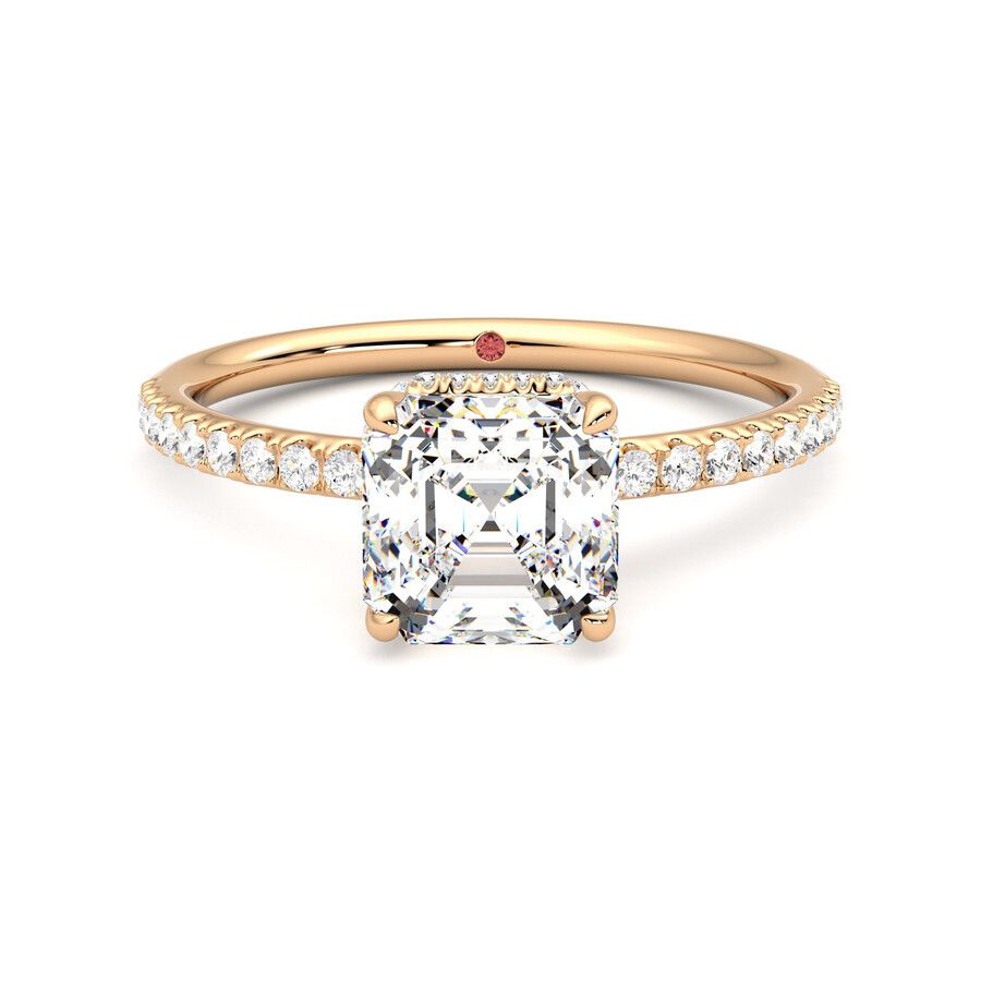 Taylor & Hart Thyme Asscher Engagement Ring 0