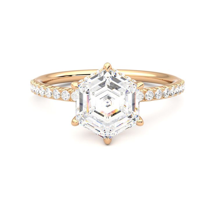 Taylor & Hart Thyme Hexagonal Engagement Ring 0