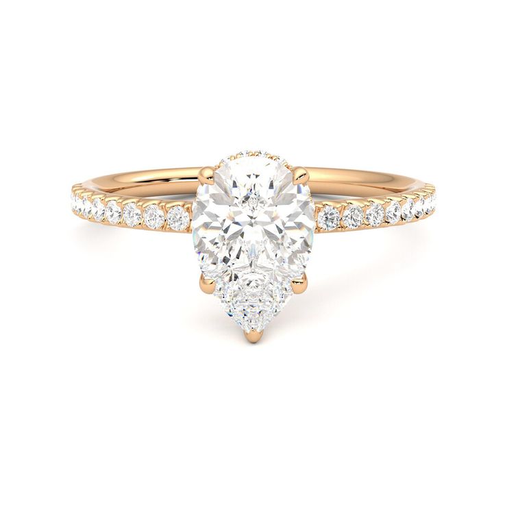 Taylor & Hart Thyme Pear Engagement Ring 0