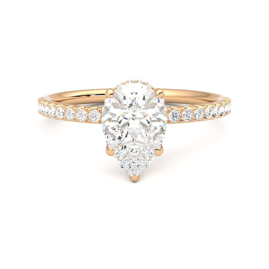 Taylor & Hart Thyme Pear Engagement Ring 2