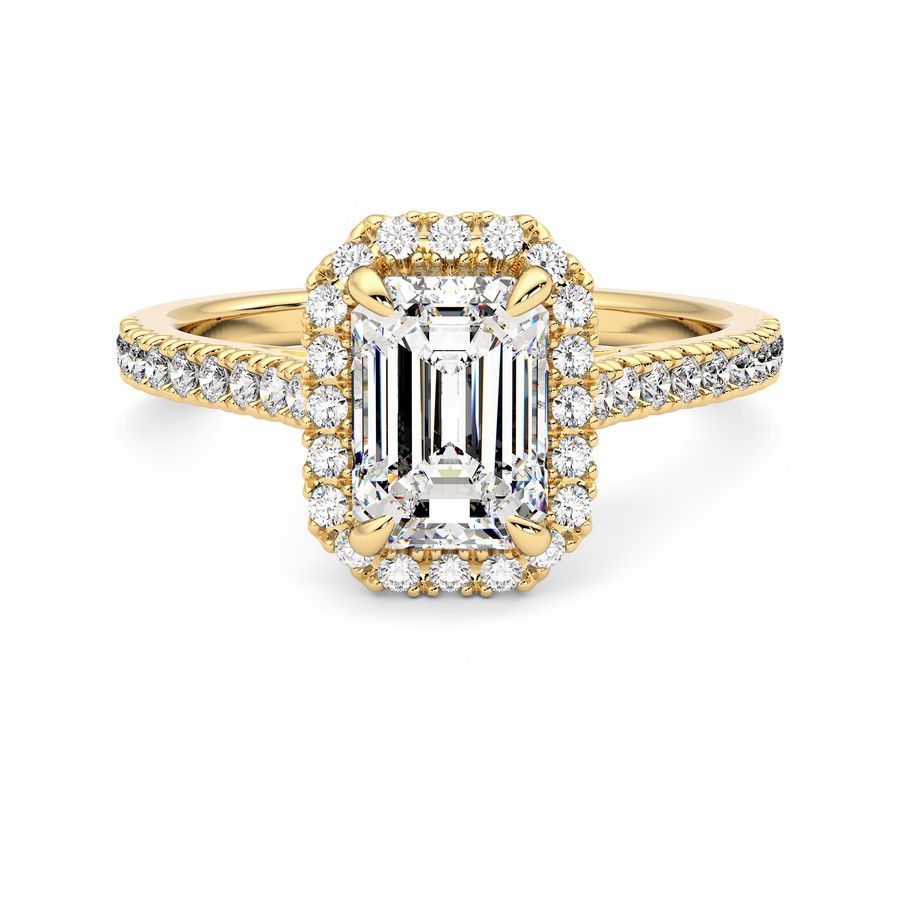 Taylor & Hart Allure Emerald Engagement Ring 2