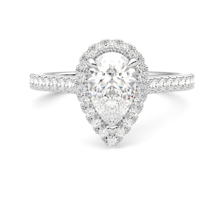 Taylor & Hart Allure Pear Engagement Ring 0