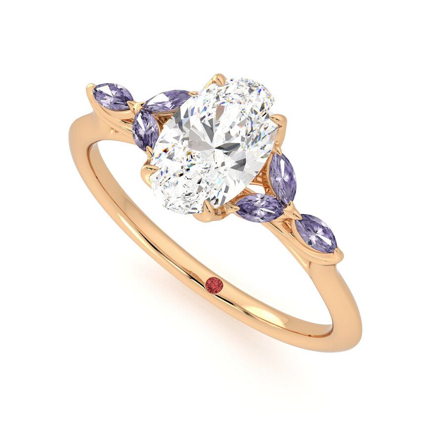 Taylor & Hart Tamora Oval Engagement Ring 0