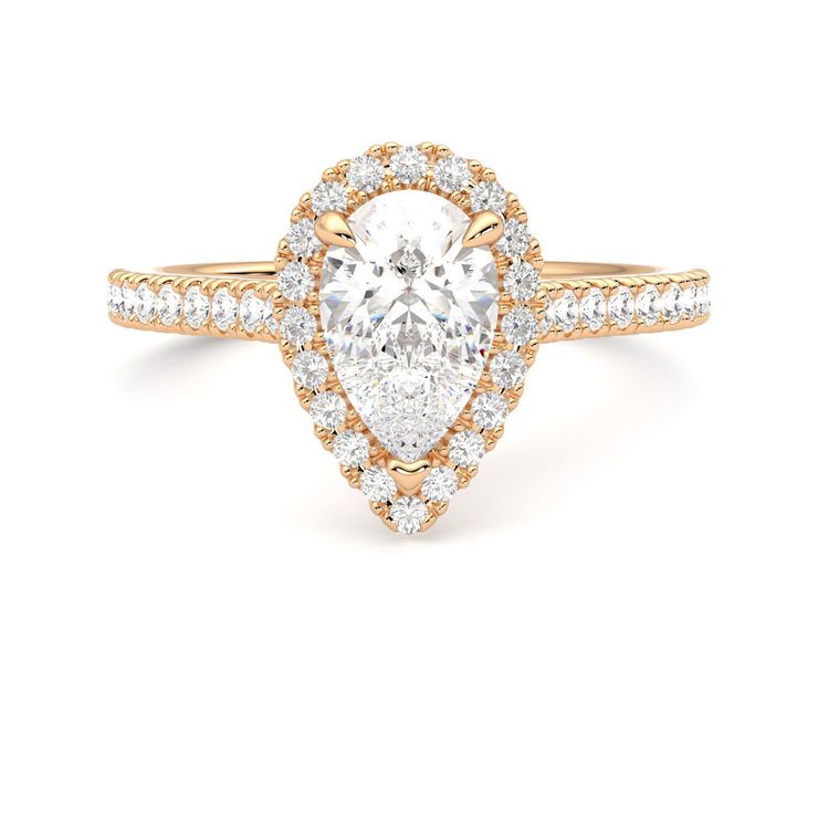 Taylor & Hart Allure Pear Engagement Ring 0