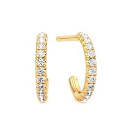 Taylor & Hart Dea Hoops Natural Diamonds Jewellery 0