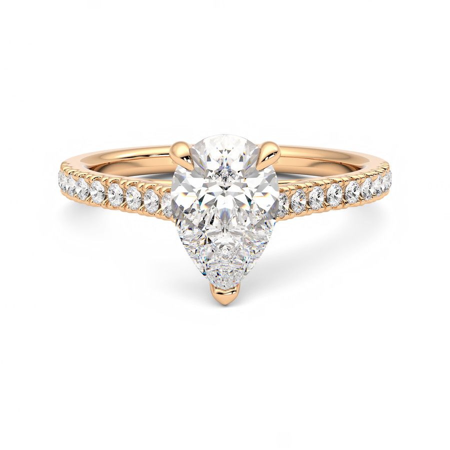 Taylor & Hart Serendipity Pear Engagement Ring 0