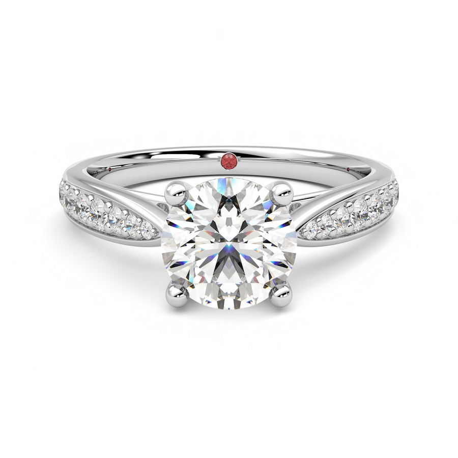 Aria | Round Diamond Band Engagement Ring