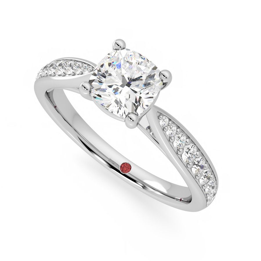 Taylor & Hart Aria Cushion Engagement Ring 0