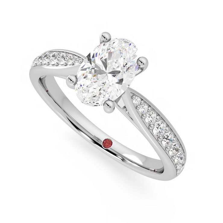 Taylor & Hart Aria Oval Engagement Ring 0