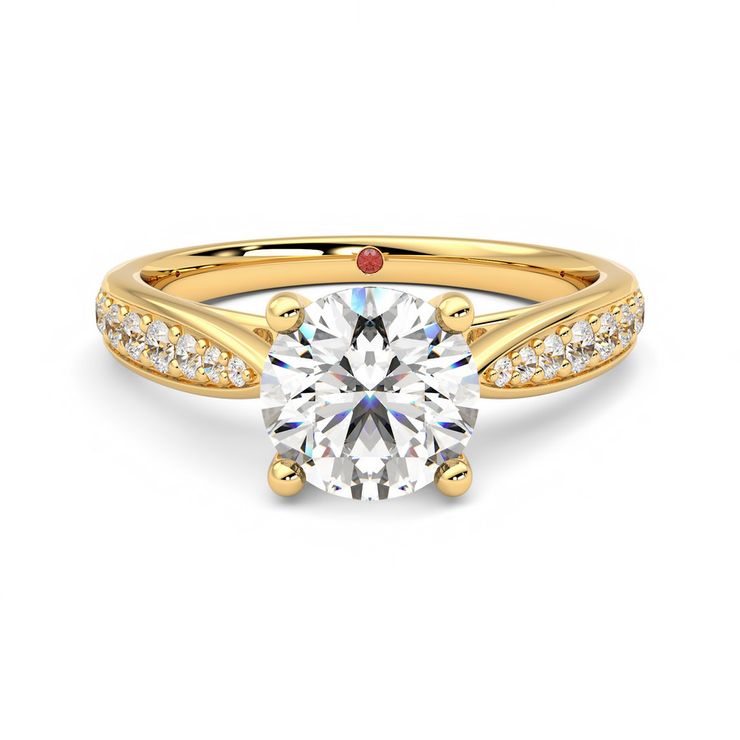 Taylor & Hart Aria Round Engagement Ring 0