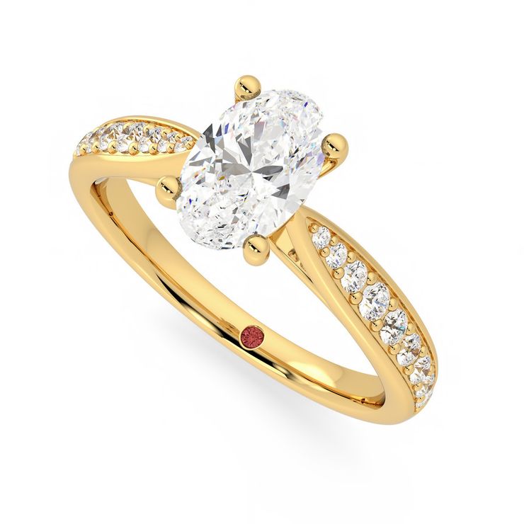 Taylor & Hart Aria Oval Engagement Ring 0