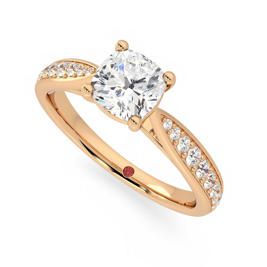 Taylor & Hart Aria Cushion Engagement Ring 0