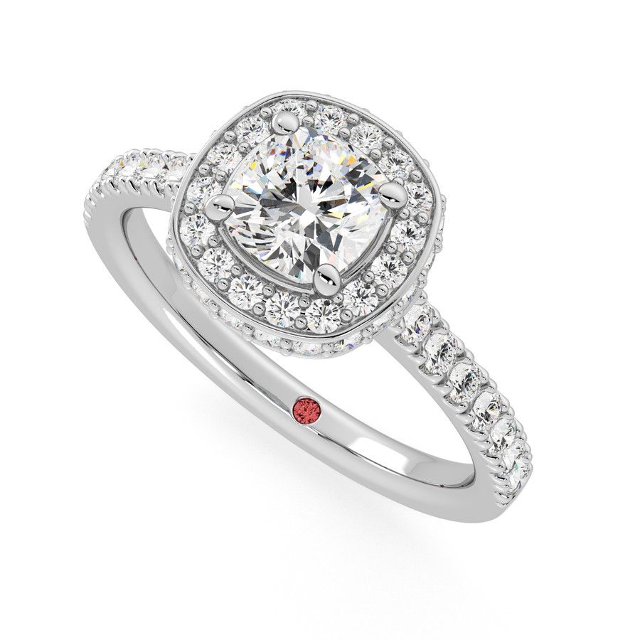 Taylor & Hart Elixir Cushion Engagement Ring 0