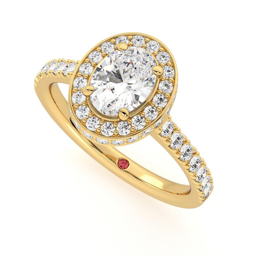 Taylor & Hart Elixir Oval Engagement Ring 0