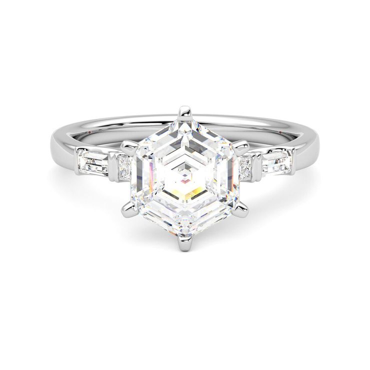 Taylor & Hart Carrara Hexagonal Engagement Ring 0