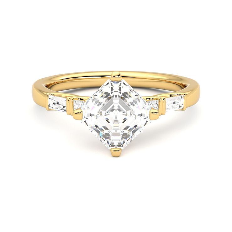 Taylor & Hart Carrara Asscher Engagement Ring 0