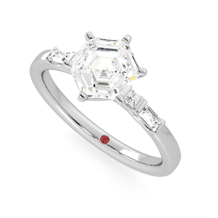 Taylor & Hart Carrara Hexagonal Engagement Ring 0