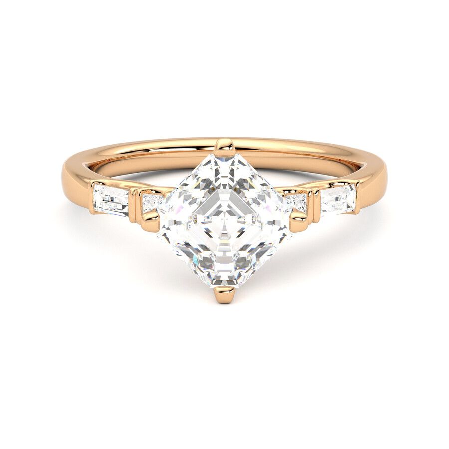 Taylor & Hart Carrara Asscher Engagement Ring 2