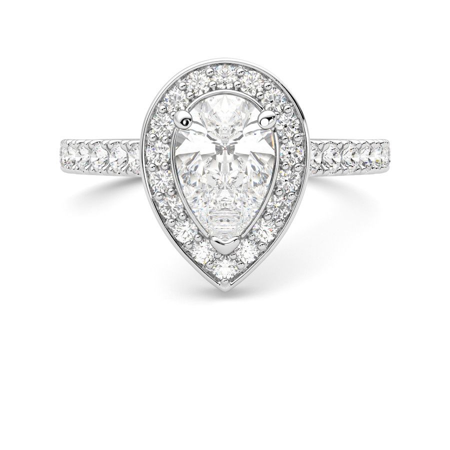 Taylor & Hart Elixir Pear Engagement Ring 0