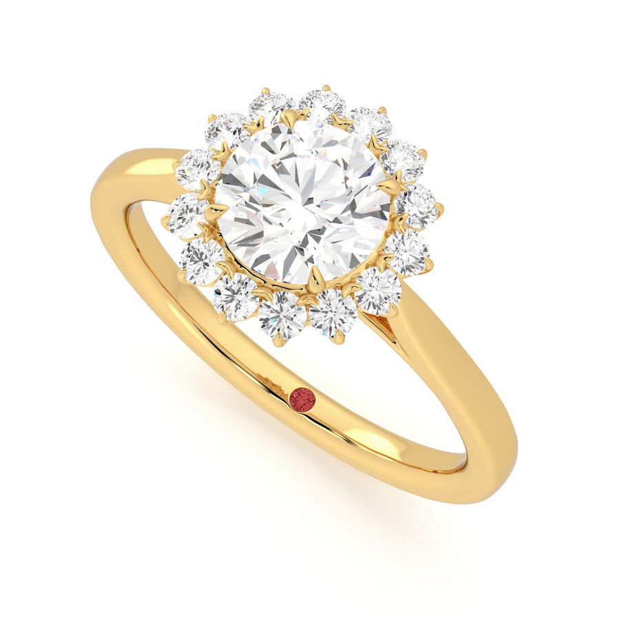 Taylor & Hart Lyra Round Engagement Ring 0