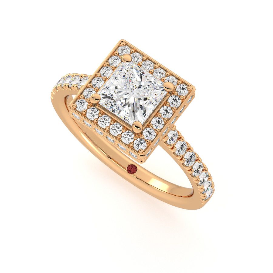 Taylor & Hart Elixir Princess Engagement Ring 0