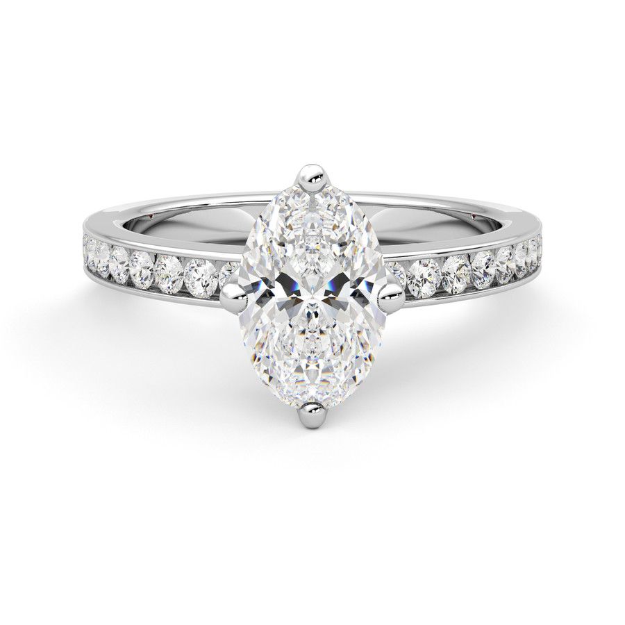 Taylor & Hart Cosmic Oval Engagement Ring 0