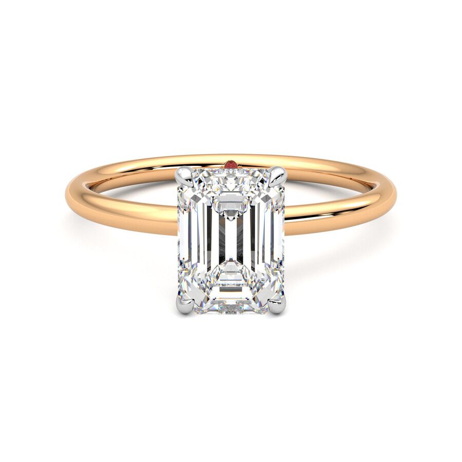 Taylor & Hart Demure Emerald Engagement Ring 0