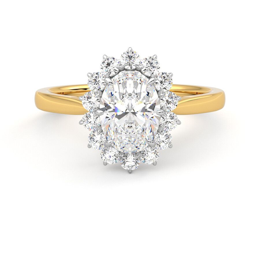 Taylor & Hart Lyra Oval Engagement Ring 0