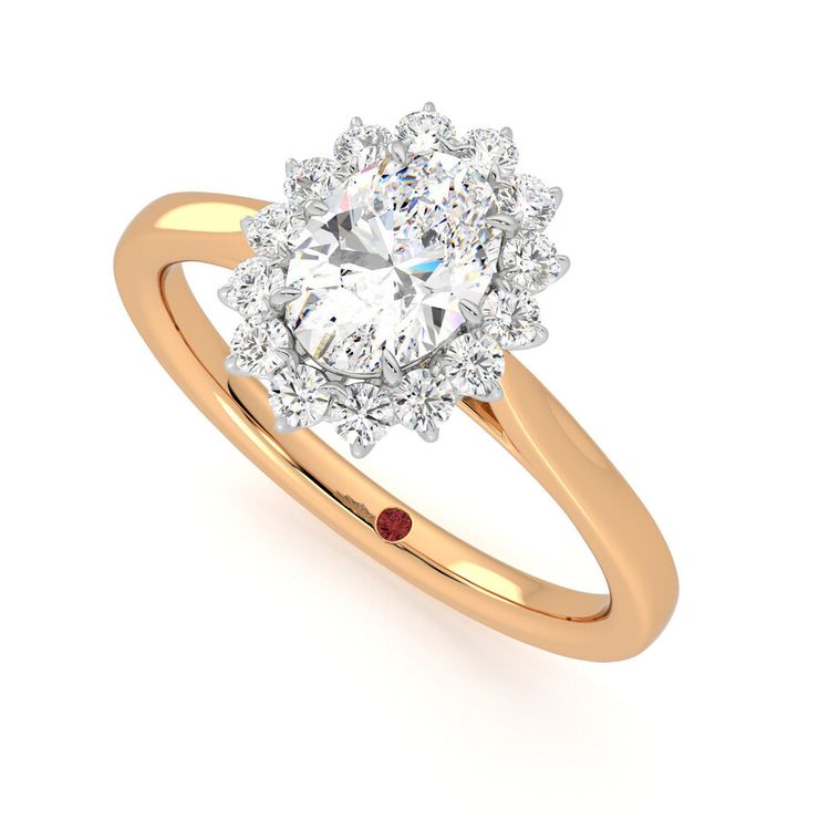 Taylor & Hart Lyra Oval Engagement Ring 0