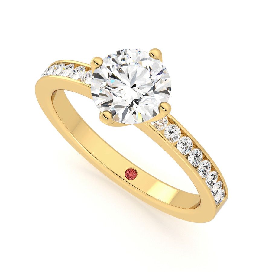 Taylor & Hart Cosmic Round Engagement Ring 0