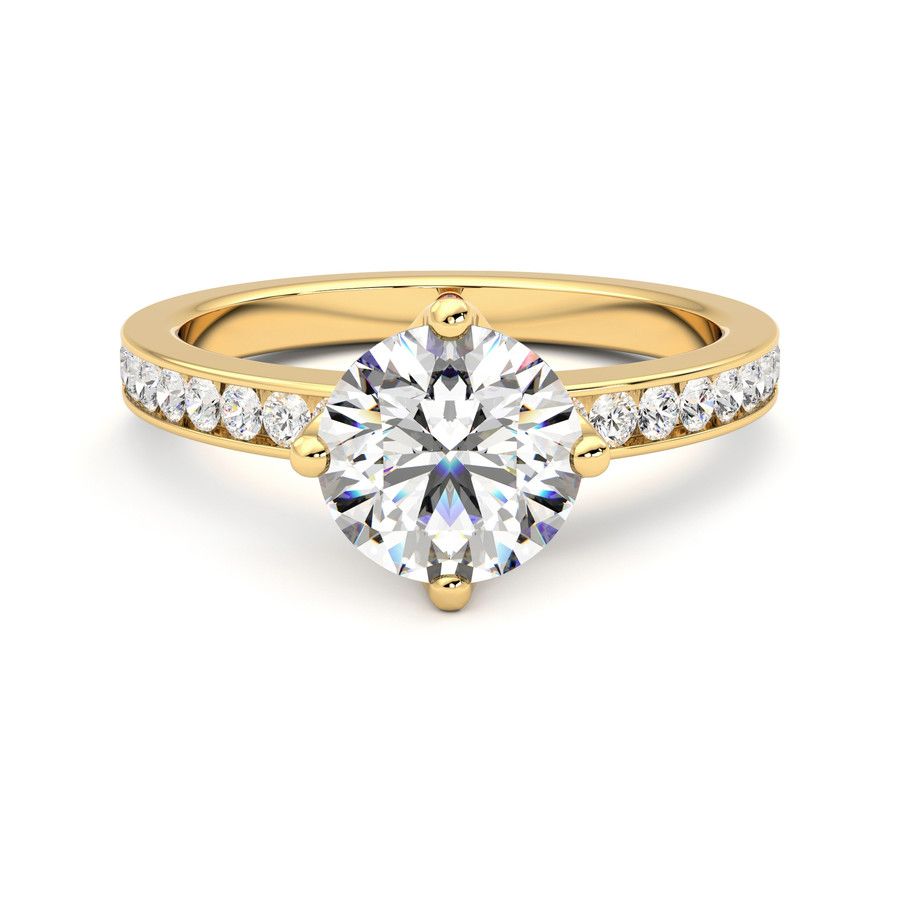 Taylor & Hart Cosmic Round Engagement Ring 0