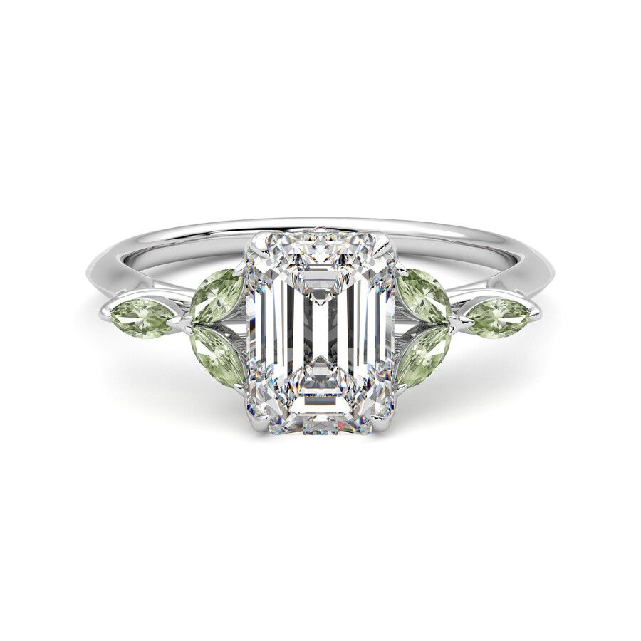 Taylor & Hart Tamora Emerald Engagement Ring 0