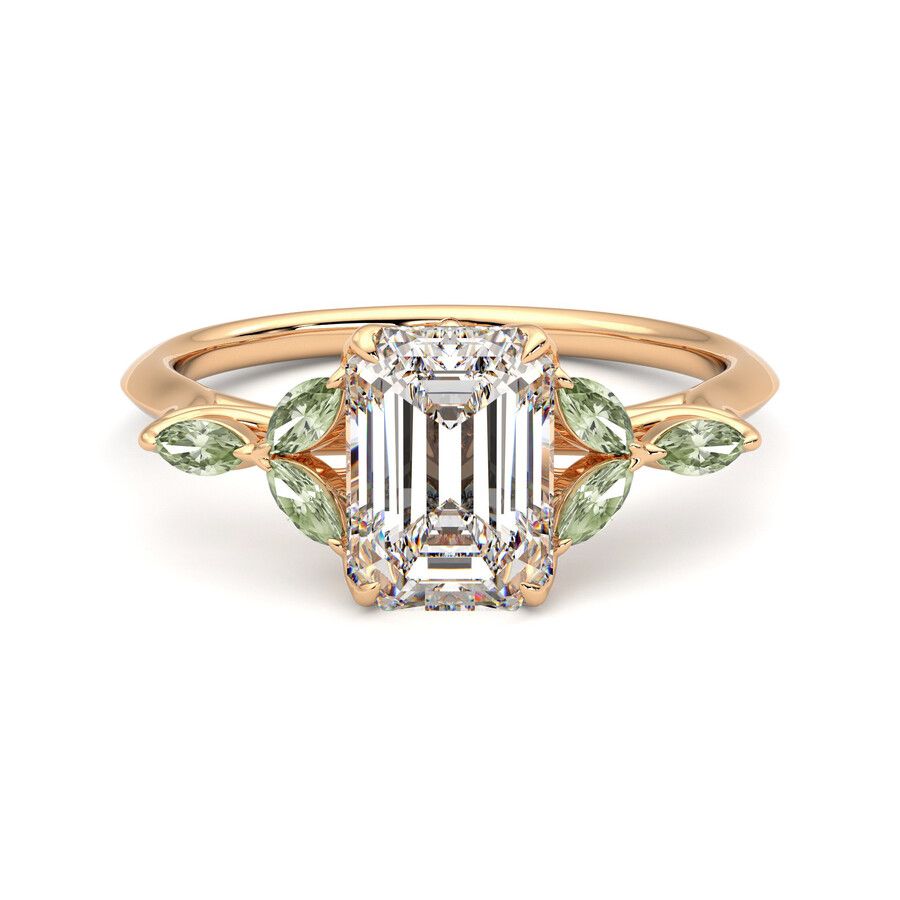 Taylor & Hart Tamora Emerald Engagement Ring 2