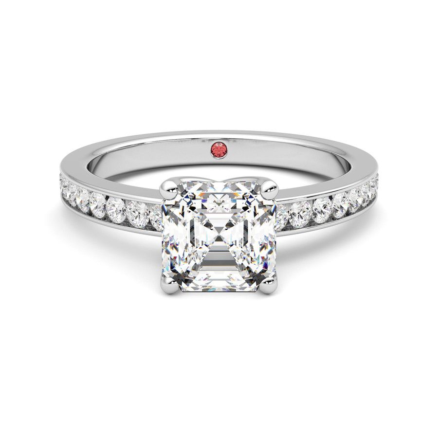 Taylor & Hart Cosmic Asscher Engagement Ring 2