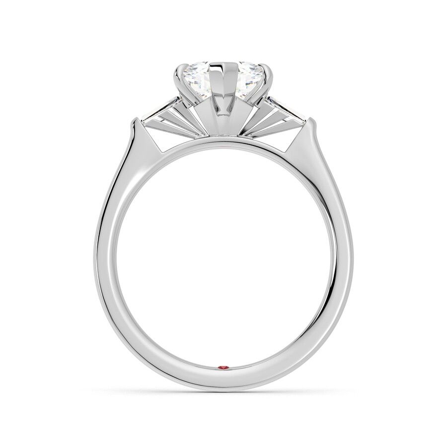 Taylor & Hart Mirror Hexagonal Engagement Ring 1