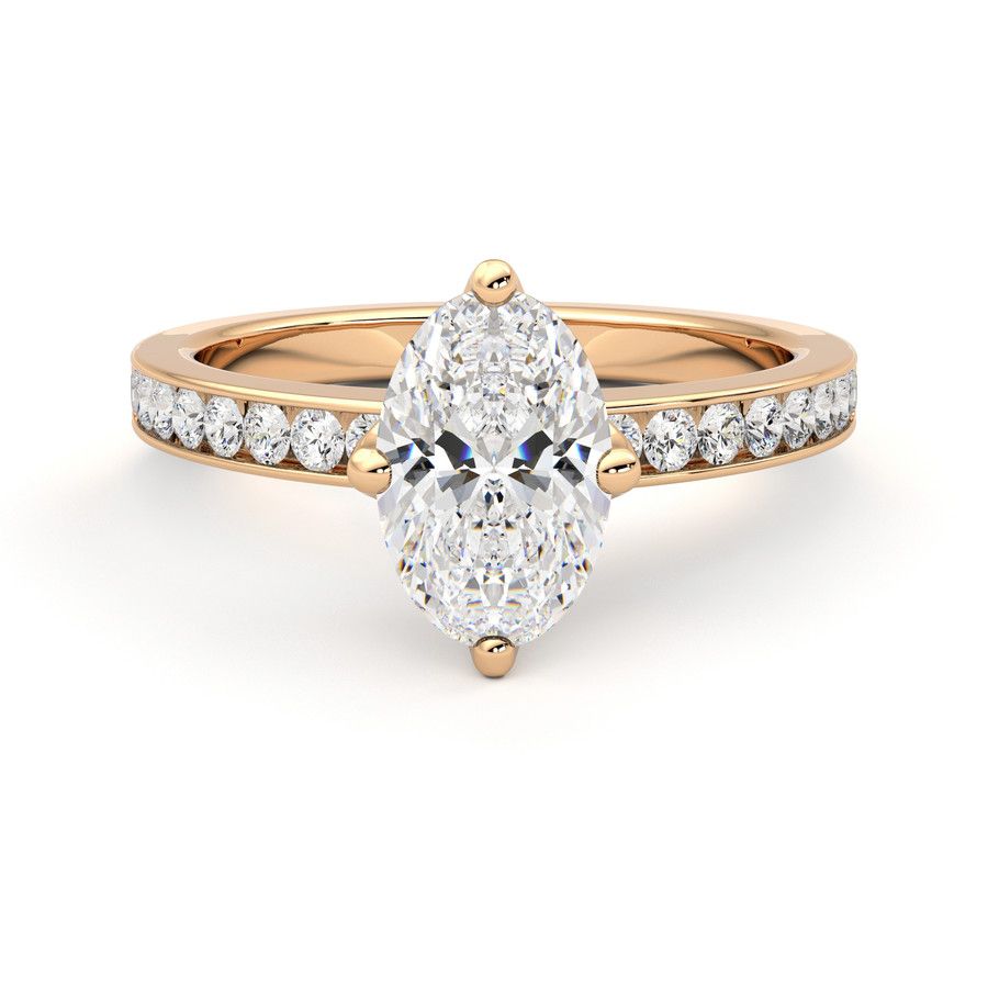 Taylor & Hart Cosmic Oval Engagement Ring 0