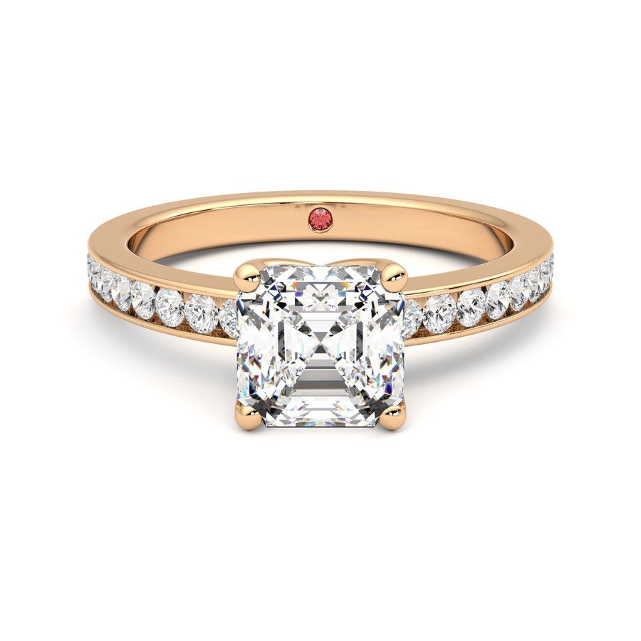 Taylor & Hart Cosmic Asscher Engagement Ring 2