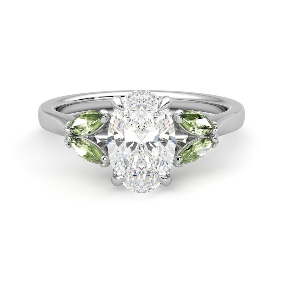 Taylor & Hart Thia Oval Engagement Ring 0