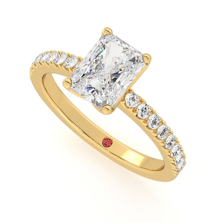 Taylor & Hart Constellation Radiant Engagement Ring 0