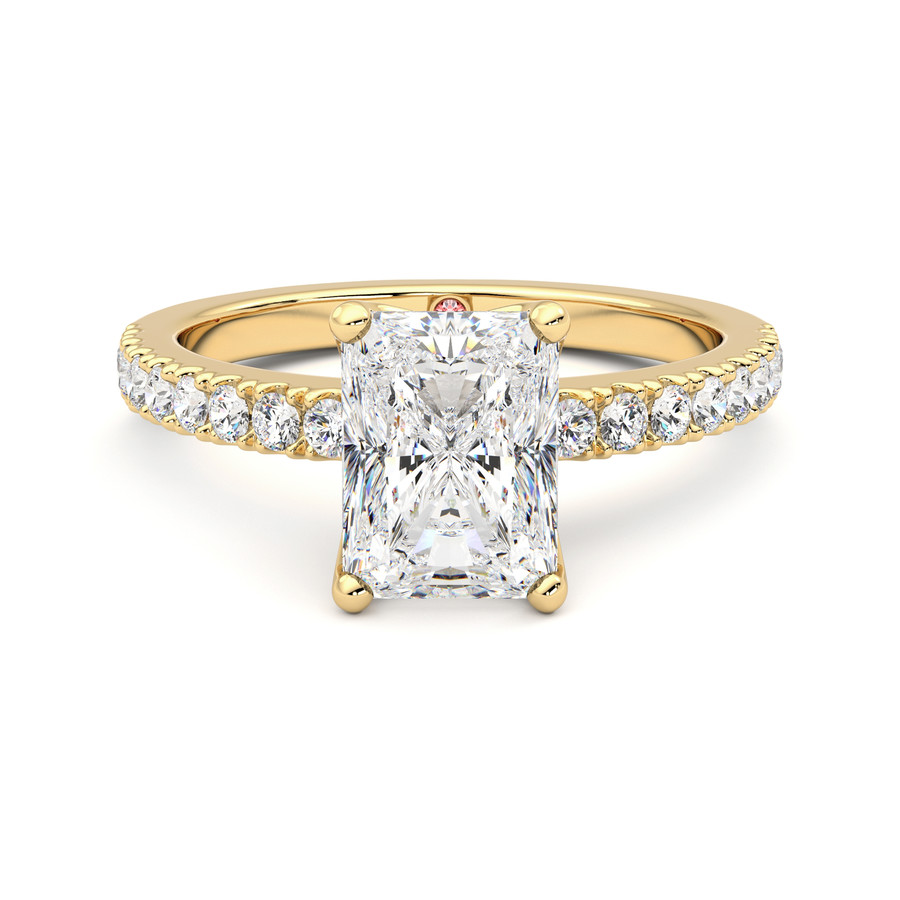 Artemis | 18K Rose Gold pavé style engagement ring | Taylor & Hart