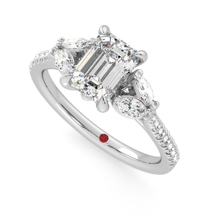 Taylor & Hart Thia Emerald Engagement Ring 0