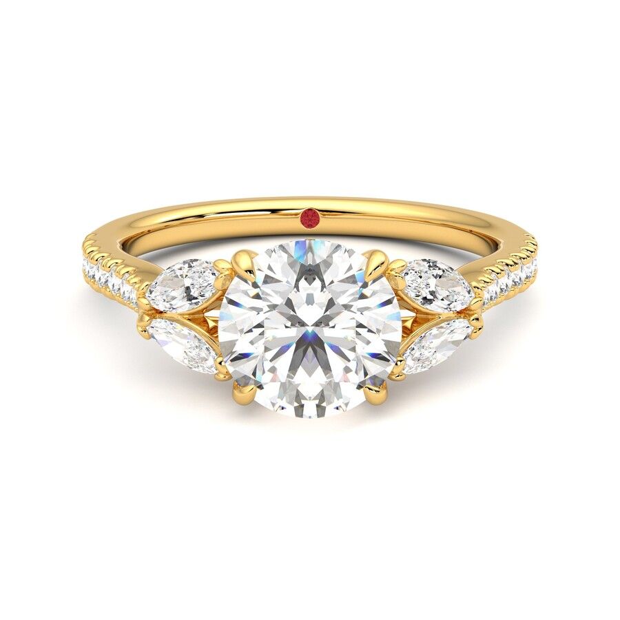 Taylor & Hart Thia Round Engagement Ring 0